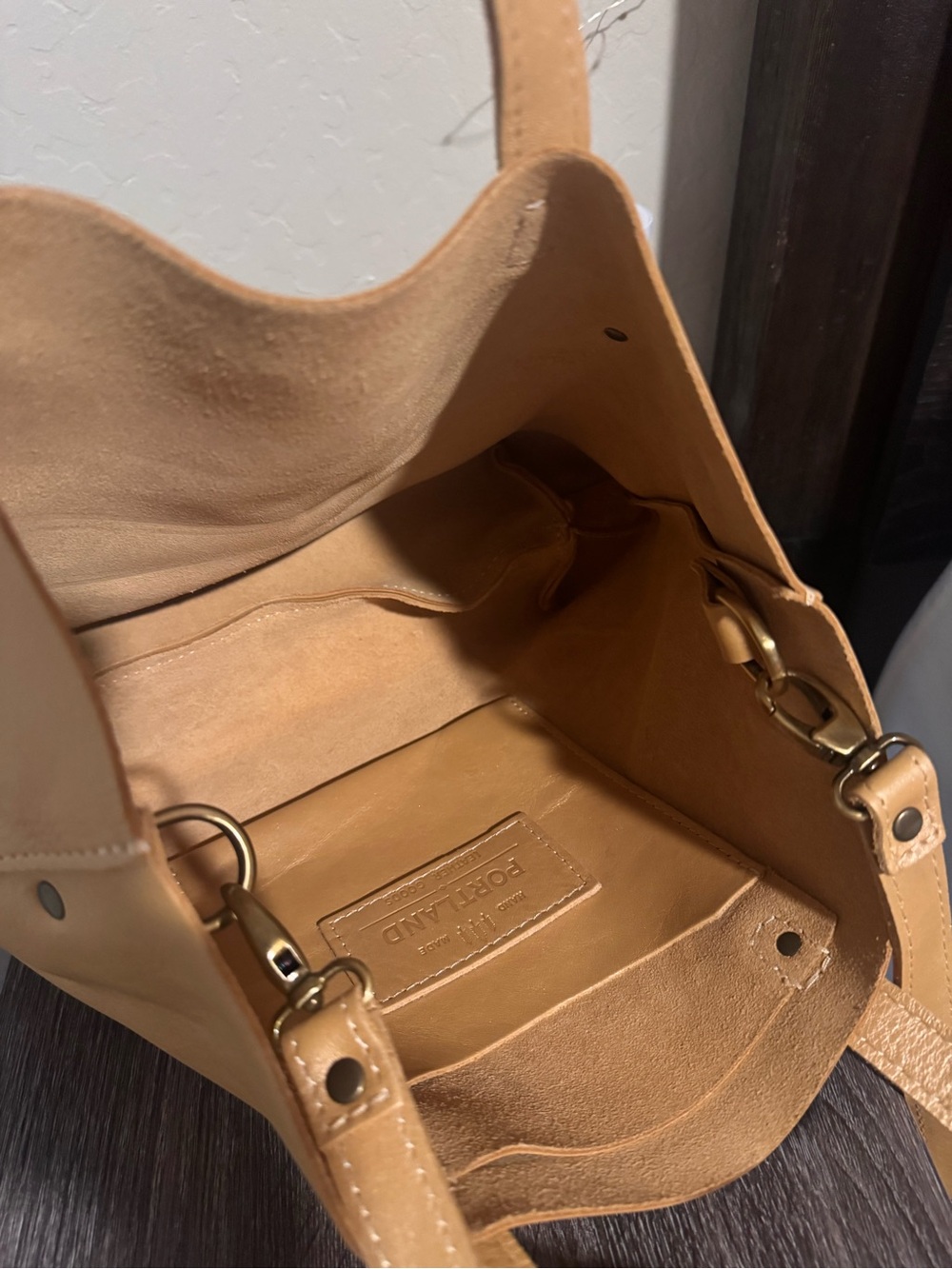 PLG Champagne Medium Crossbody Tote - Picture 4 of 6